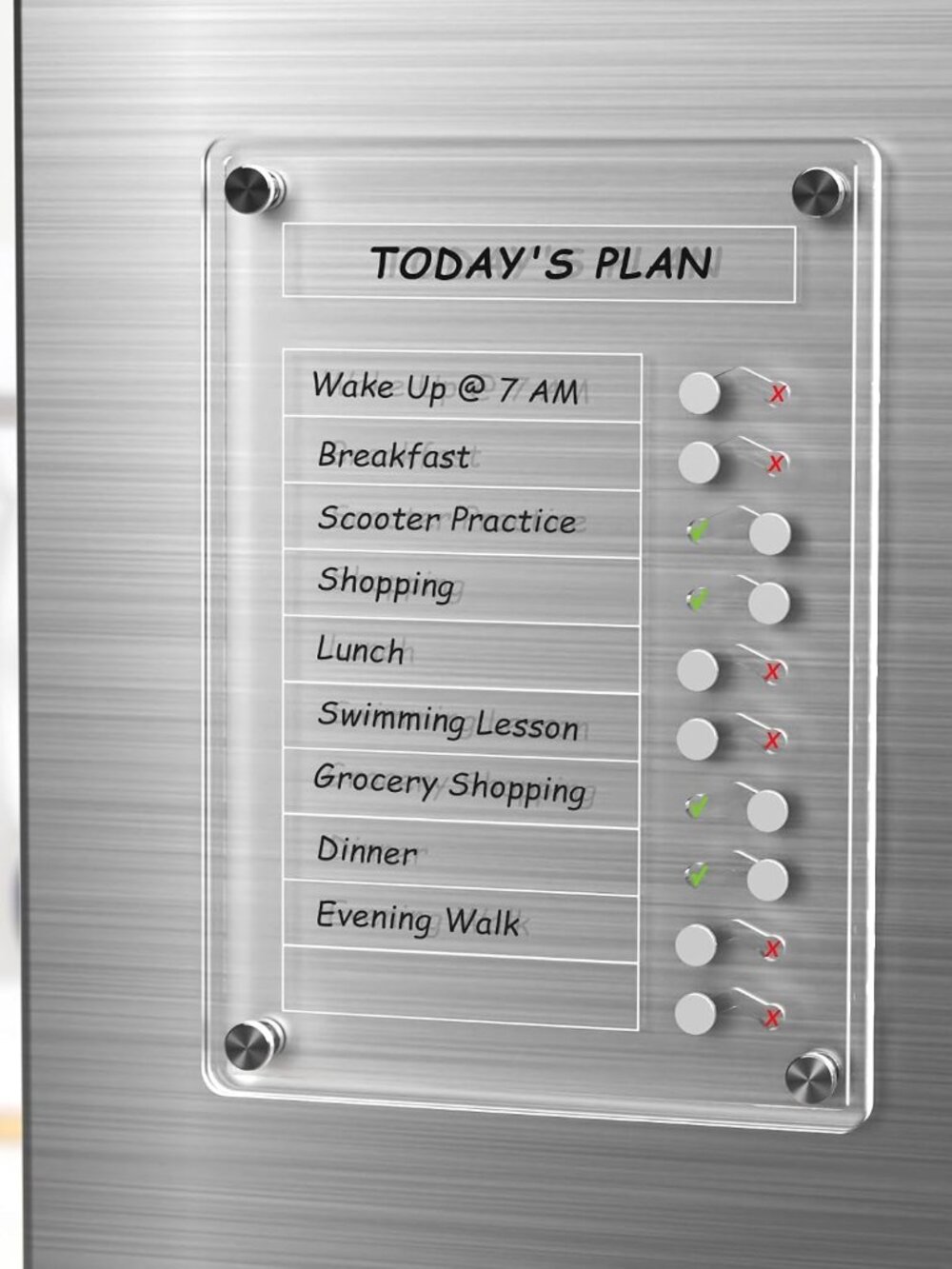 Chore Chart for Kids & Adults, Magnetic to Do List Board w/Stand